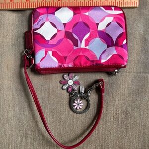 Coach Pink Poppy Wristlet